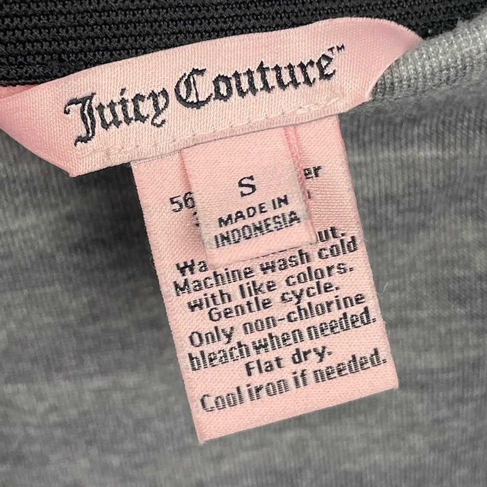 Juicy Couture Gray A-Line Retro Soft Knit Gray Jersey Skater Raw Hem‎ Skirt
